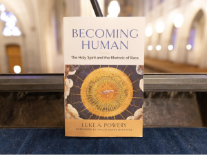 photograph of Luke Powery's book cover, Becoming Human